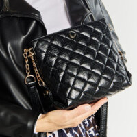 Torebka MONNARI BAG4610-M20 -  CZARNE CROCO