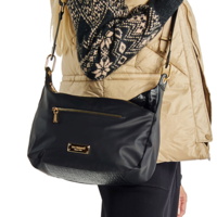 Torebka MONNARI BAG4690-M20 -  CZARNE CROCO