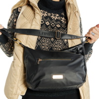 Torebka MONNARI BAG4690-M20 -  CZARNE CROCO