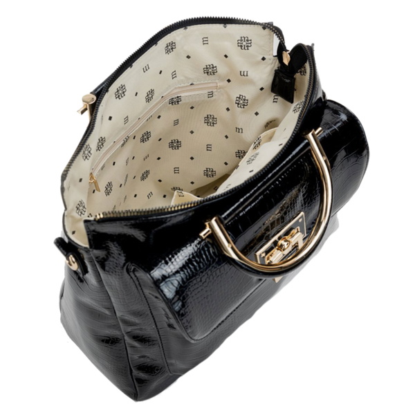 Torebka MONNARI BAG4580-M20 -  CZARNE CROCO