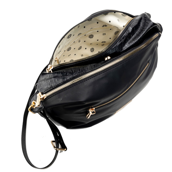 Torebka MONNARI BAG4690-M20 -  CZARNE CROCO